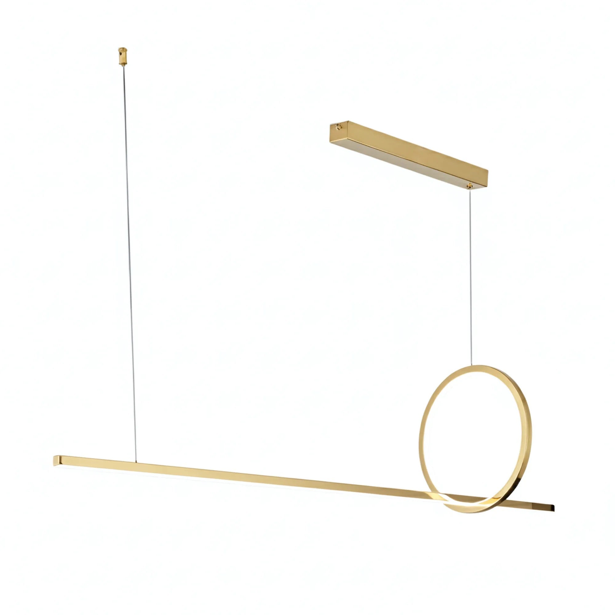LAMPA SUFITOWA WISZĄCA LED LHJ111-CP C ZŁOTA SZCZOTKOWANA 1