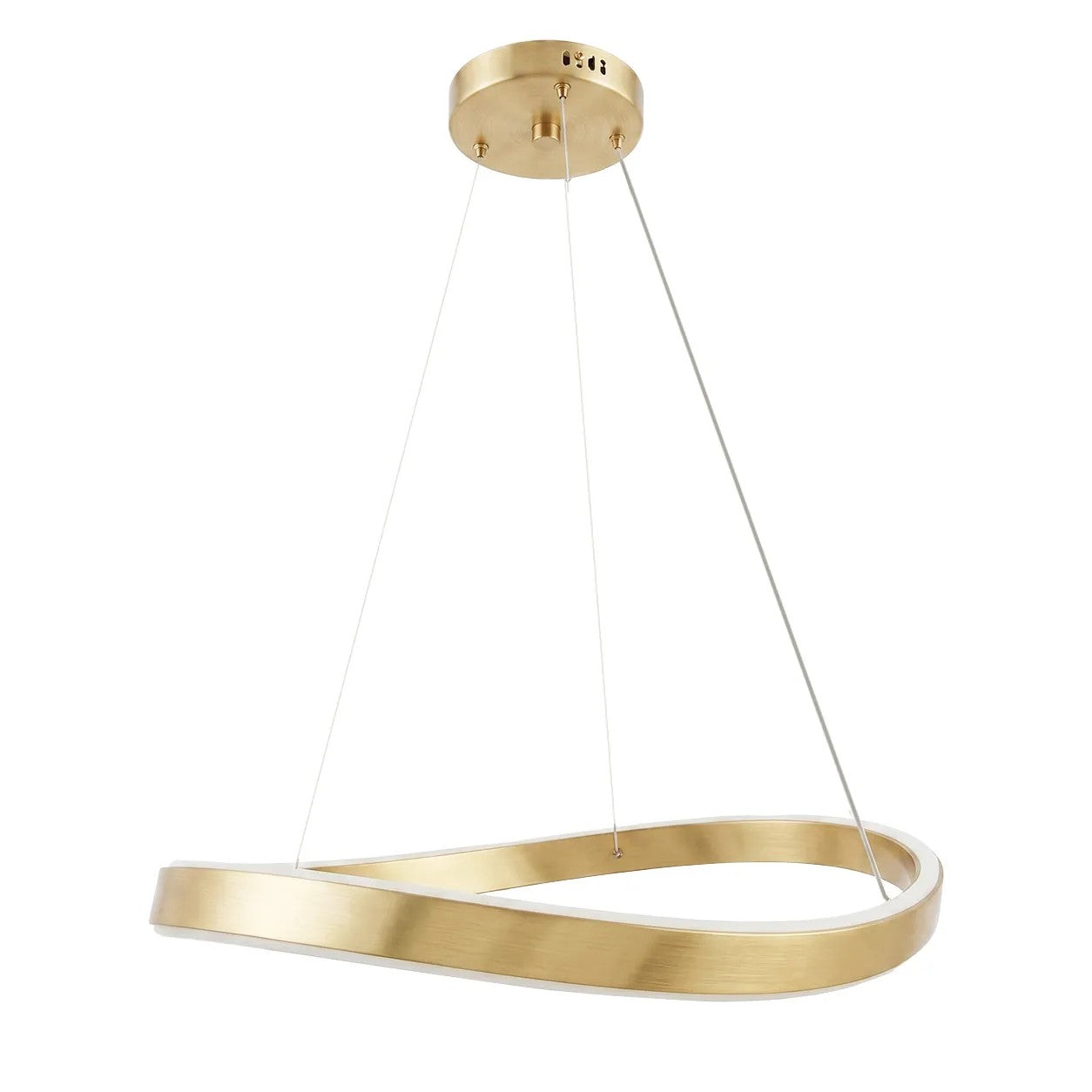 LAMPA SUFITOWA WISZĄCA SWE067-CP 60cm ZŁOTA SZCZOTKOWANA 1