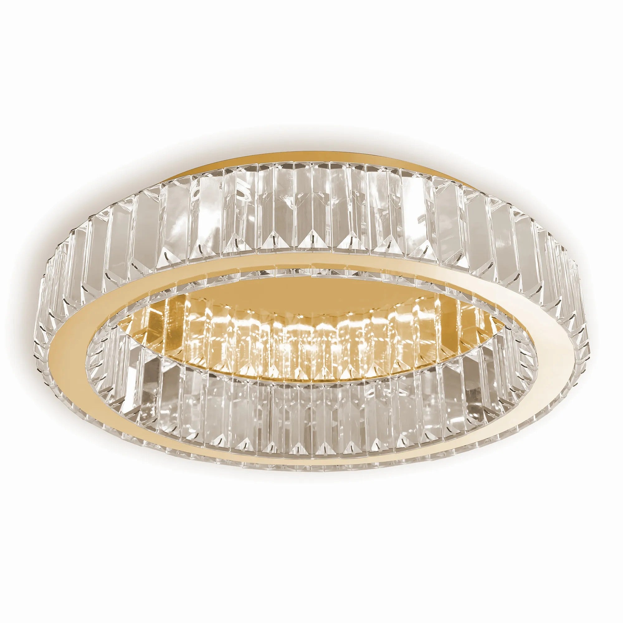 LAMPA KRYSZTAŁOWA PLAFON APP1721-C 50 Cm ZŁOTA 1