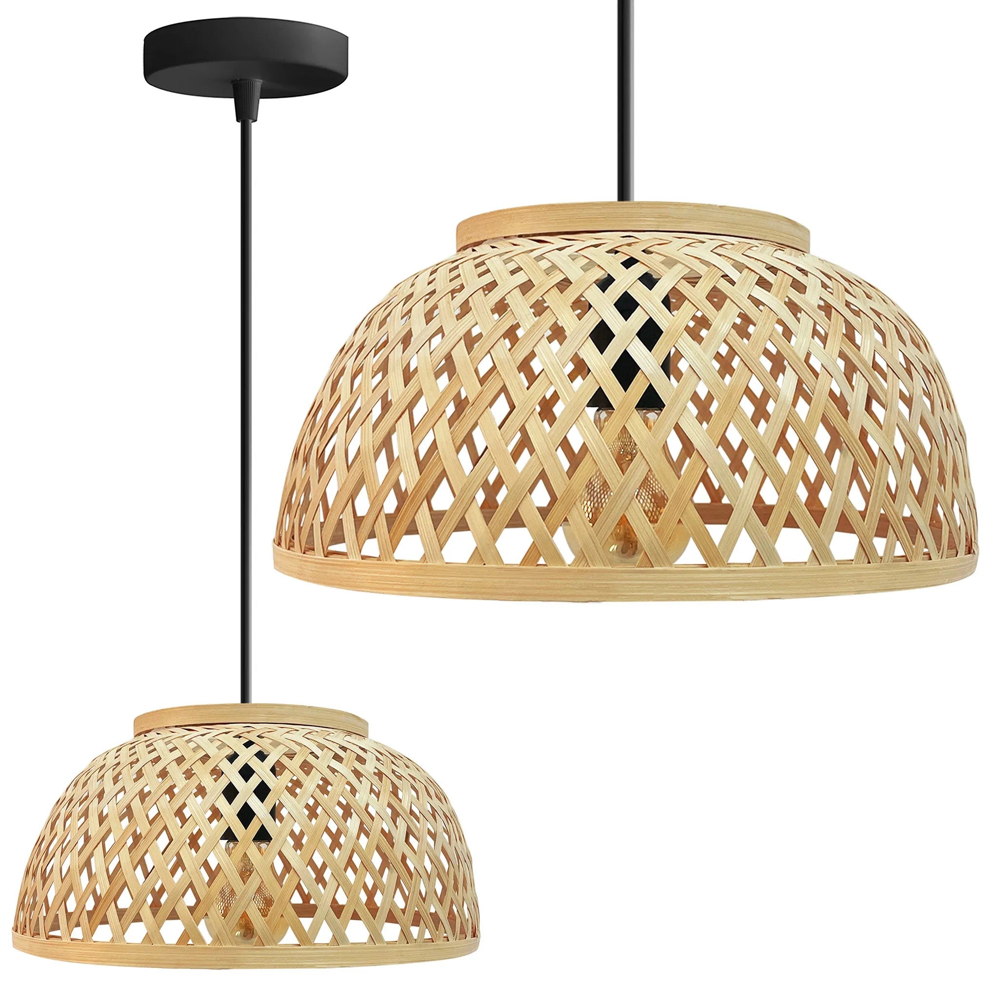 LAMPA WISZĄCA BAMBUSOWA APP1628-1CP 1