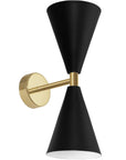 LAMPA ŚCIENNA KINKIET APP1140-2W Czarno-złota 1