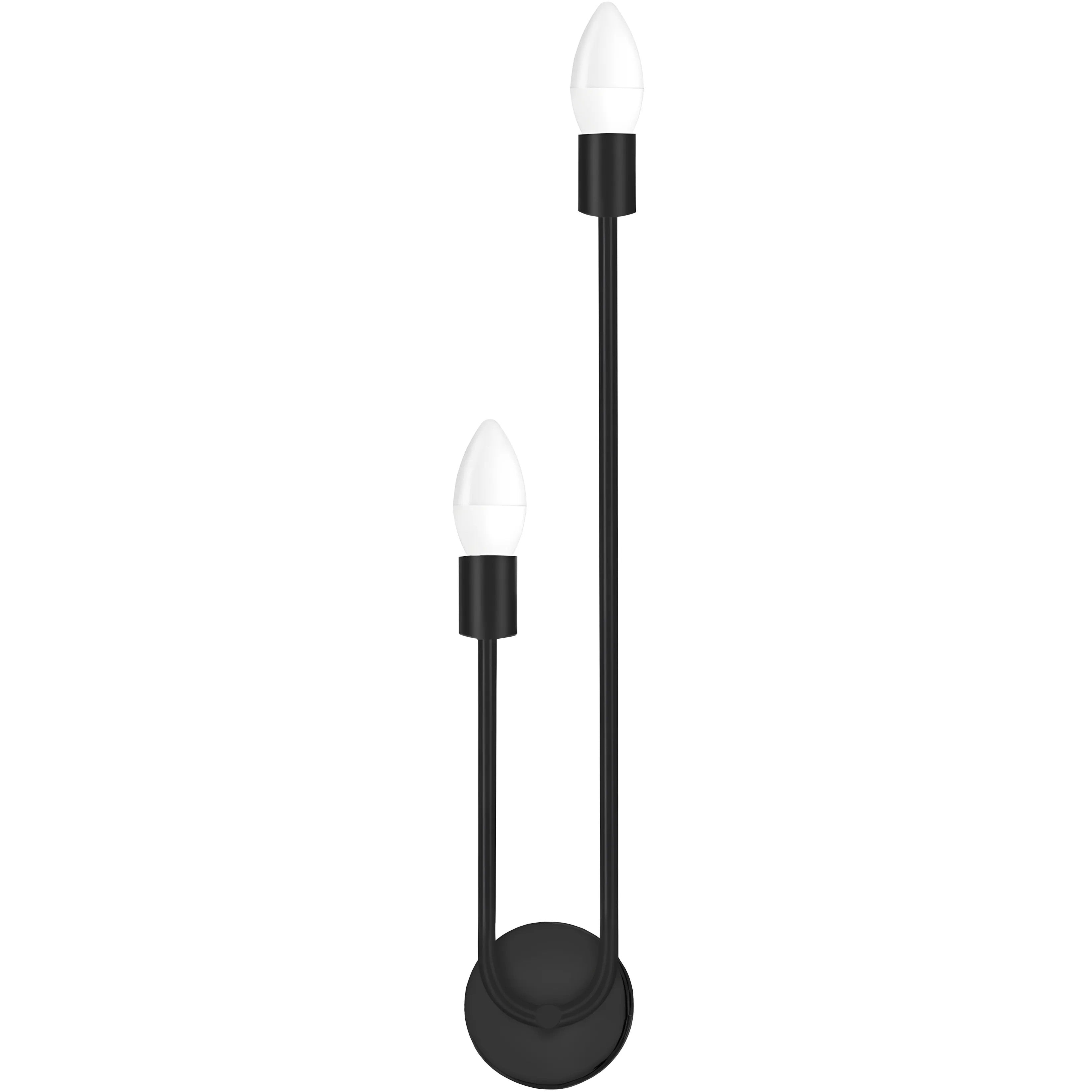 LAMPA ŚCIENNA KINKIET APP1147-2W Czarna 1
