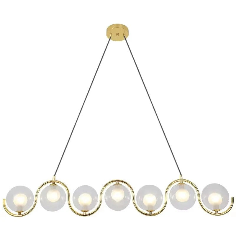 LAMPA SUFITOWA WISZĄCA APP1441-7CP Złota 1