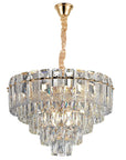 Lampa Wisząca Z Kryształami G056-CP 50cm Złota 1