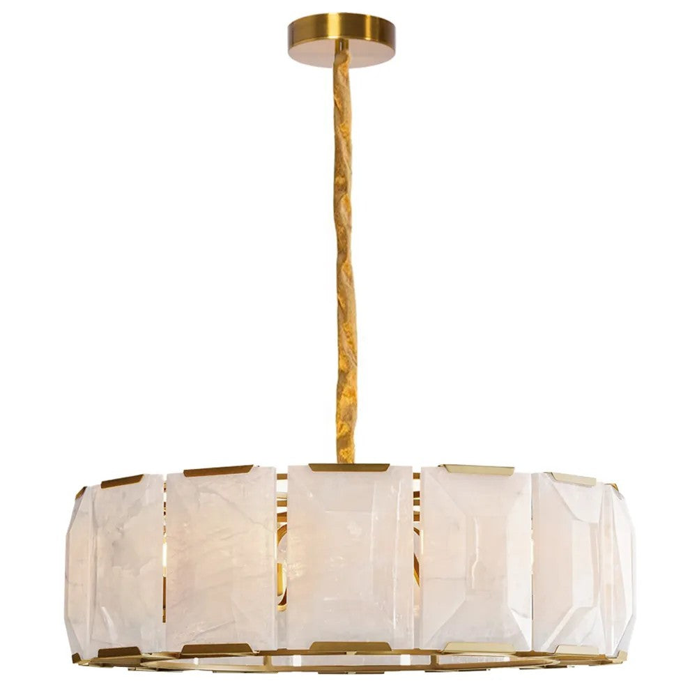 LAMPA SUFITOWA WISZĄCA APP1797-8CP ZŁOTA SZCZOTKOWANA 1