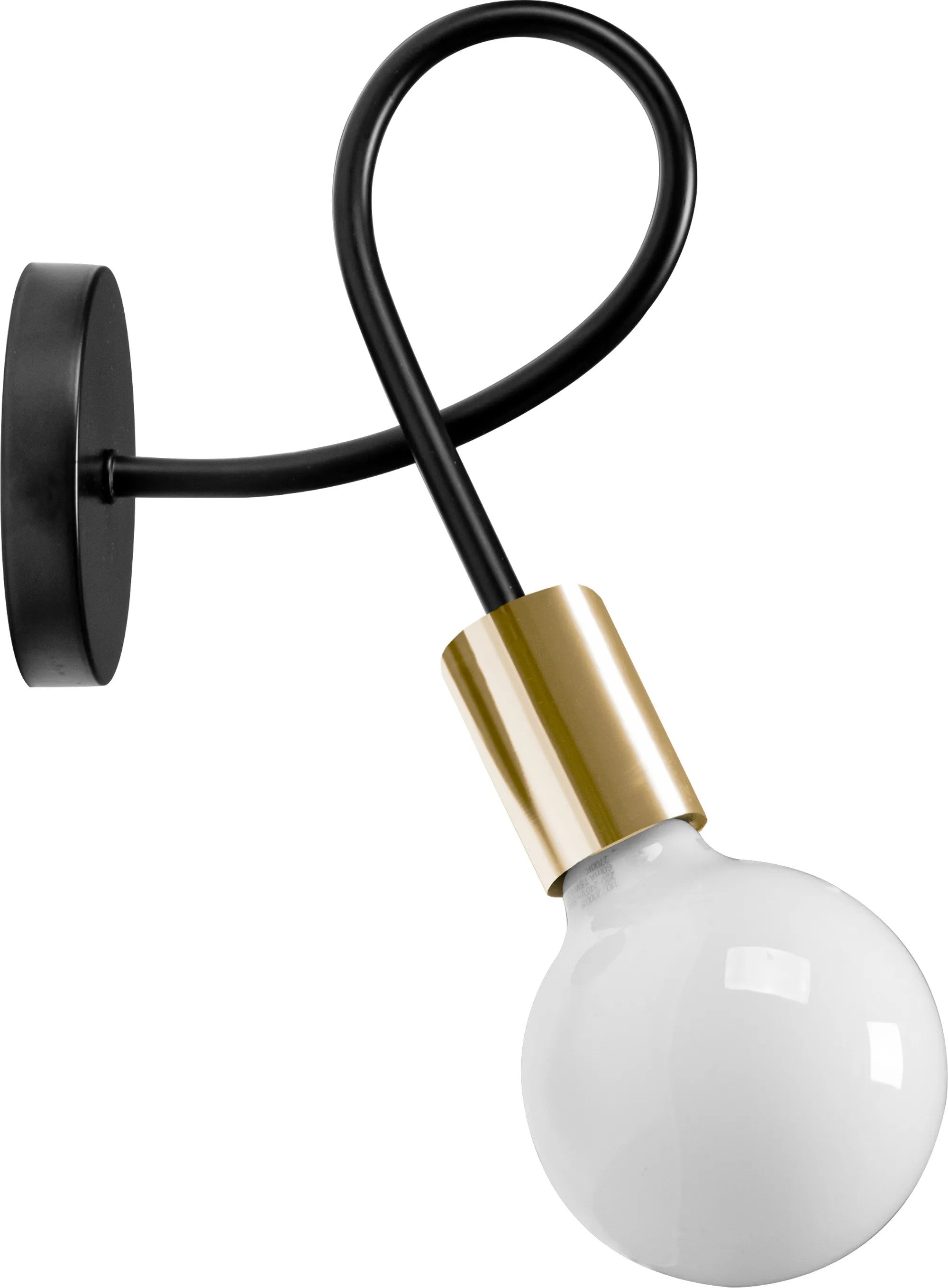 Lampa Kinkiet Ścienny Metalowy Loft PARADISE APP516-1W Złota 1