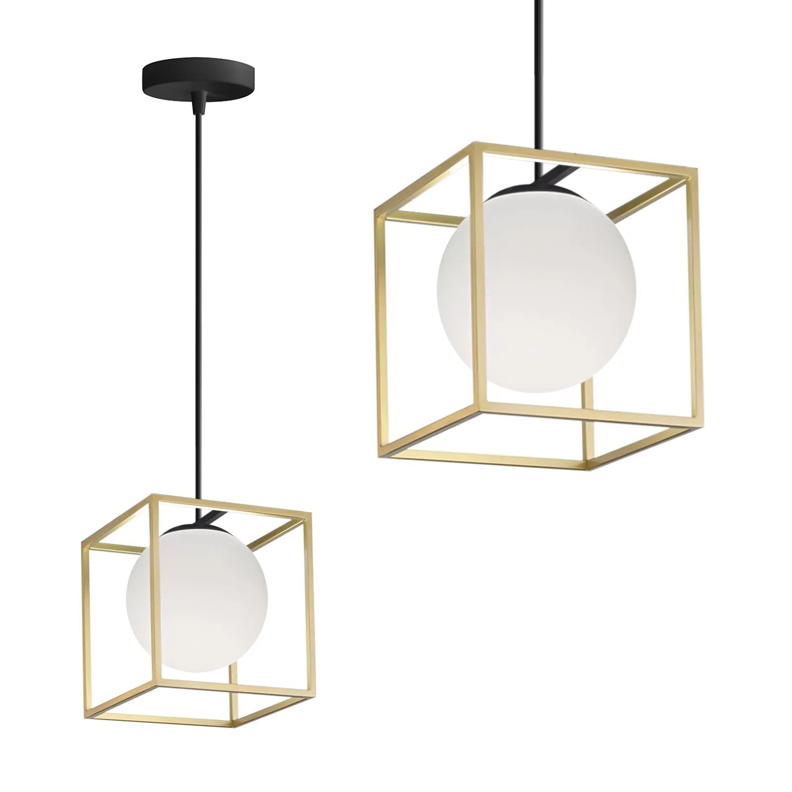 Lampa Wisząca APP1165-1CP GOLD WHITE 1