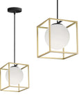 Lampa Wisząca APP1165-1CP GOLD WHITE 1