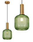 Lampa Sufitowa Wisząca Szklana APP462-1CP Zielona 1