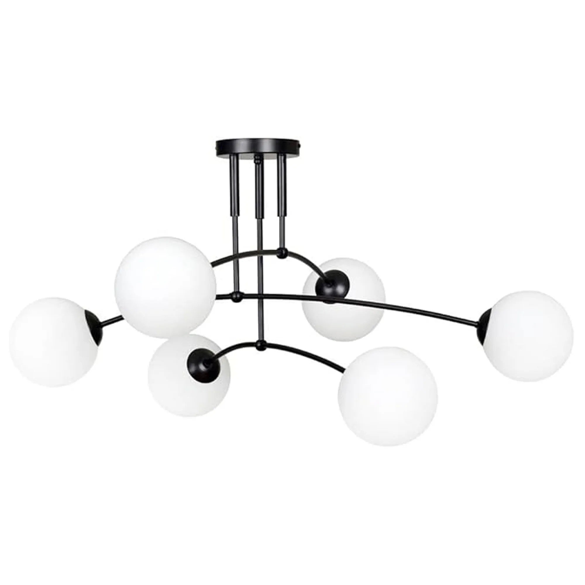 LAMPA WISZĄCA SUFITOWA CZARNY MAT APP1576-6C 1