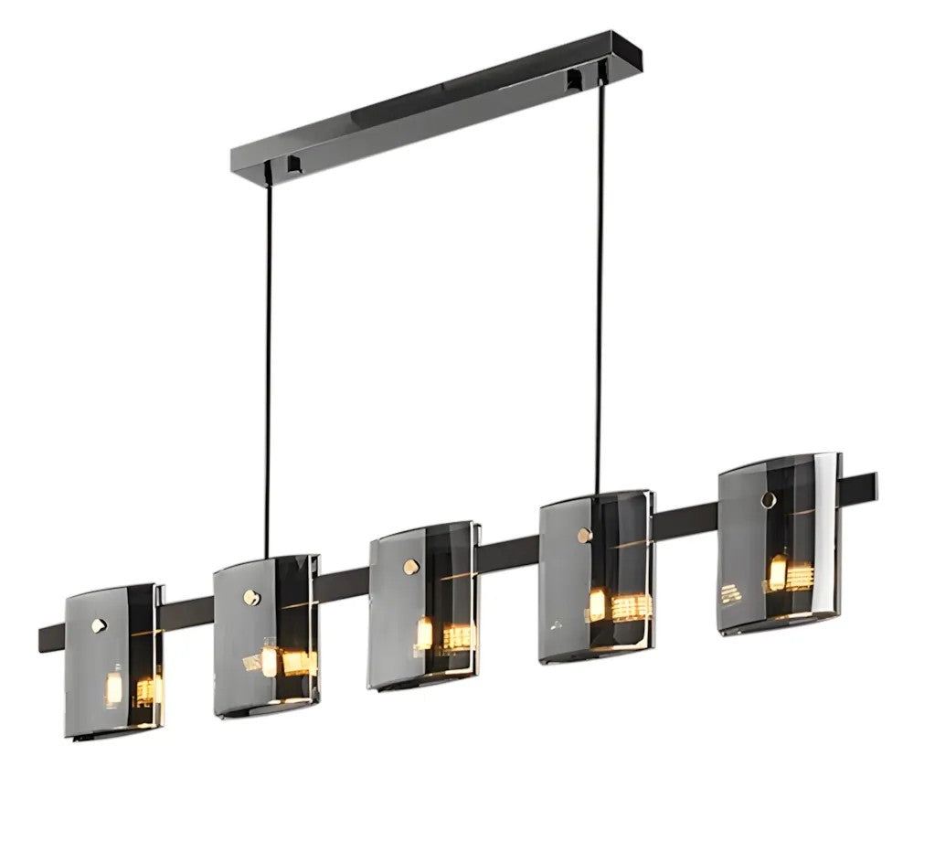 LAMPA WISZĄCA 5-punktowa APP1706-5CP GREY G9 1