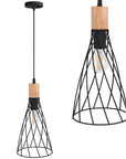 LAMPA SUFITOWA WISZĄCA APP1268-1CP Czarna 1
