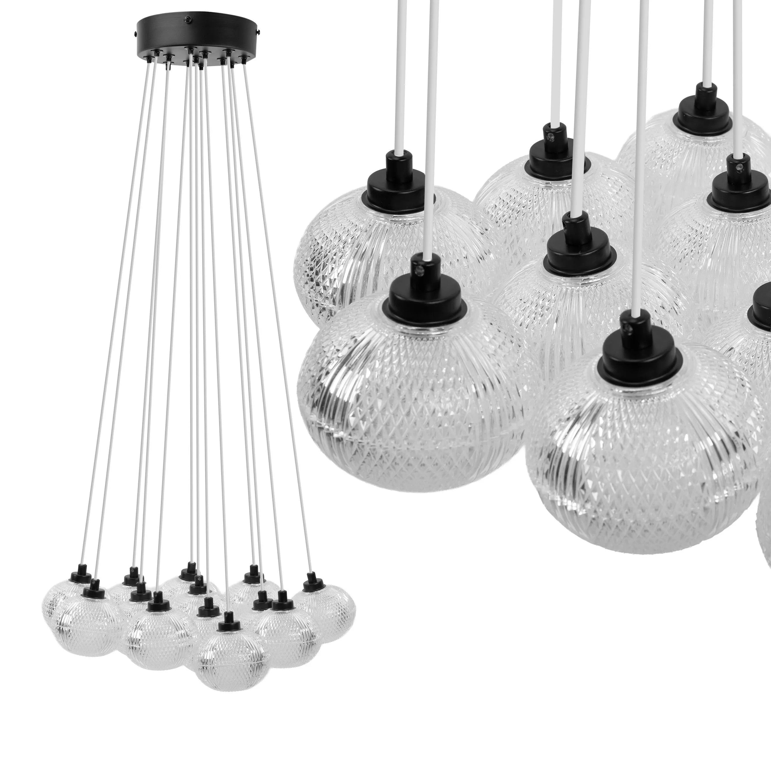 LAMPA SUFITOWA MS024-13CP Czarna 1
