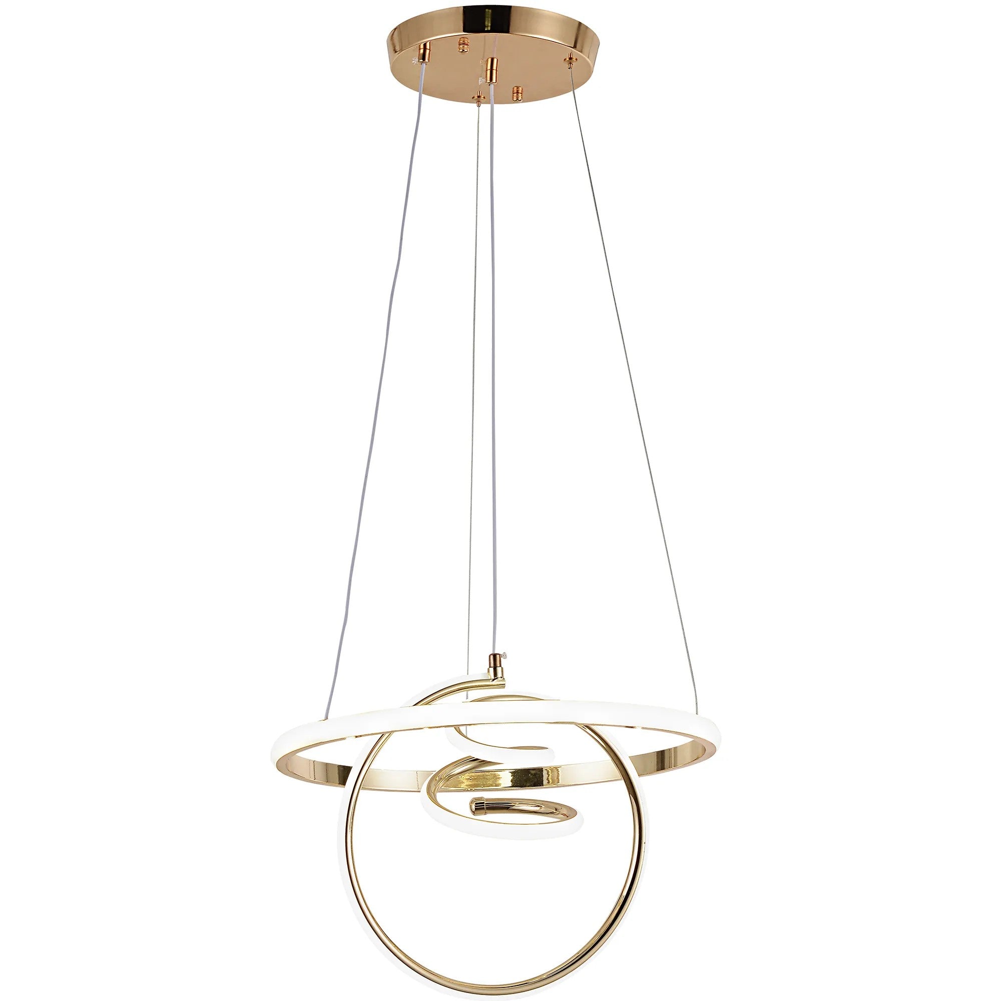 LAMPA WISZĄCA LED G066-CP Złota 1