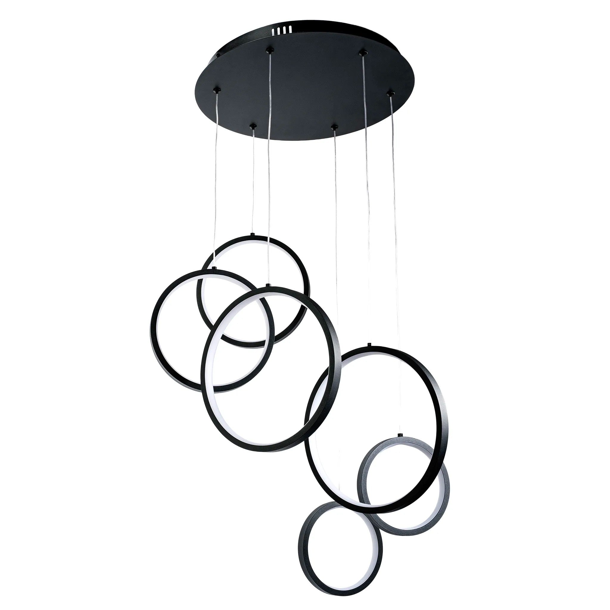 LAMPA SUFITOWA WISZĄCA APP1921-CP Czarna 1