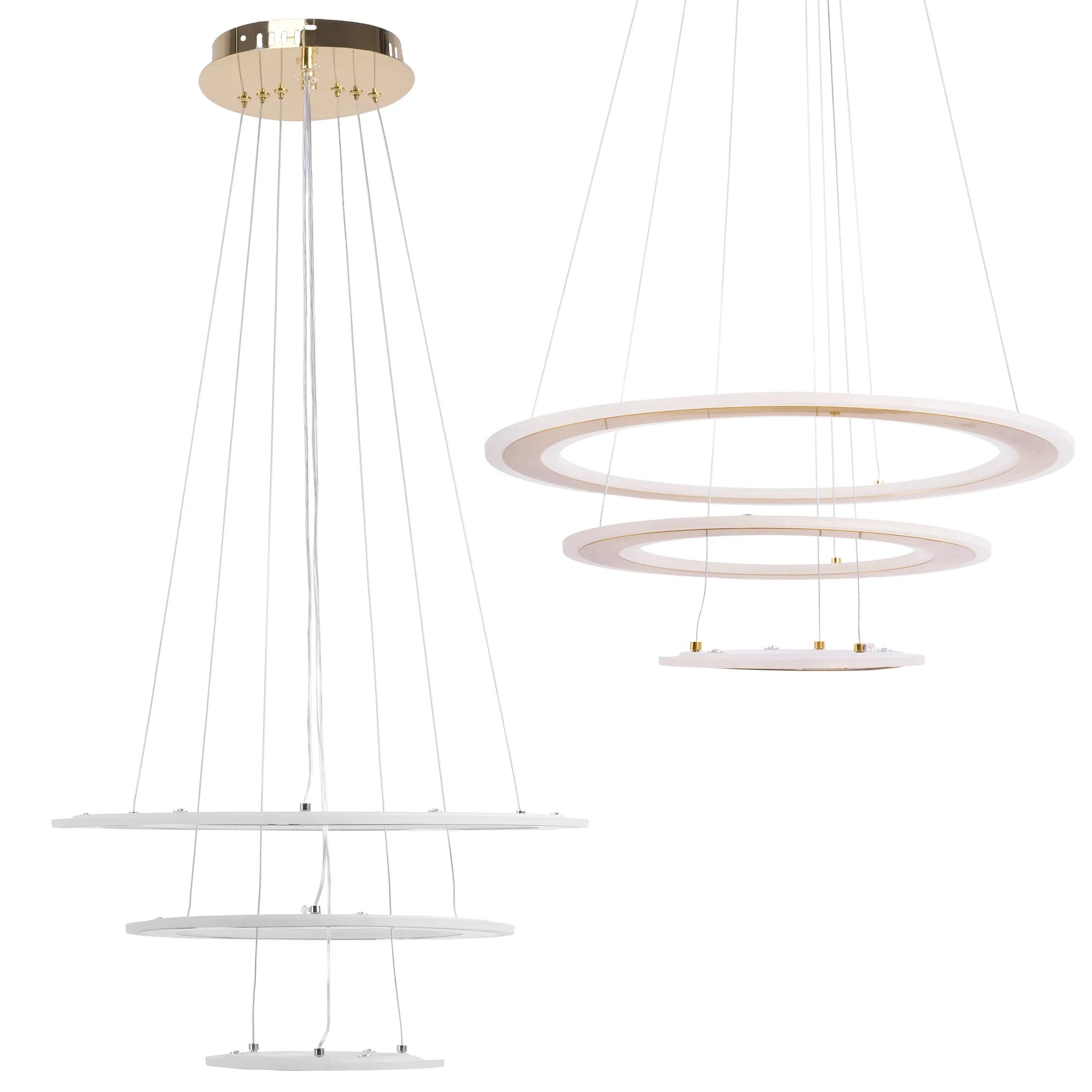 LAMPA WISZĄCA LED G042-3CP ZŁOTA 1
