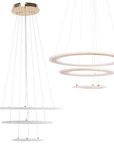 LAMPA WISZĄCA LED G042-3CP ZŁOTA 1