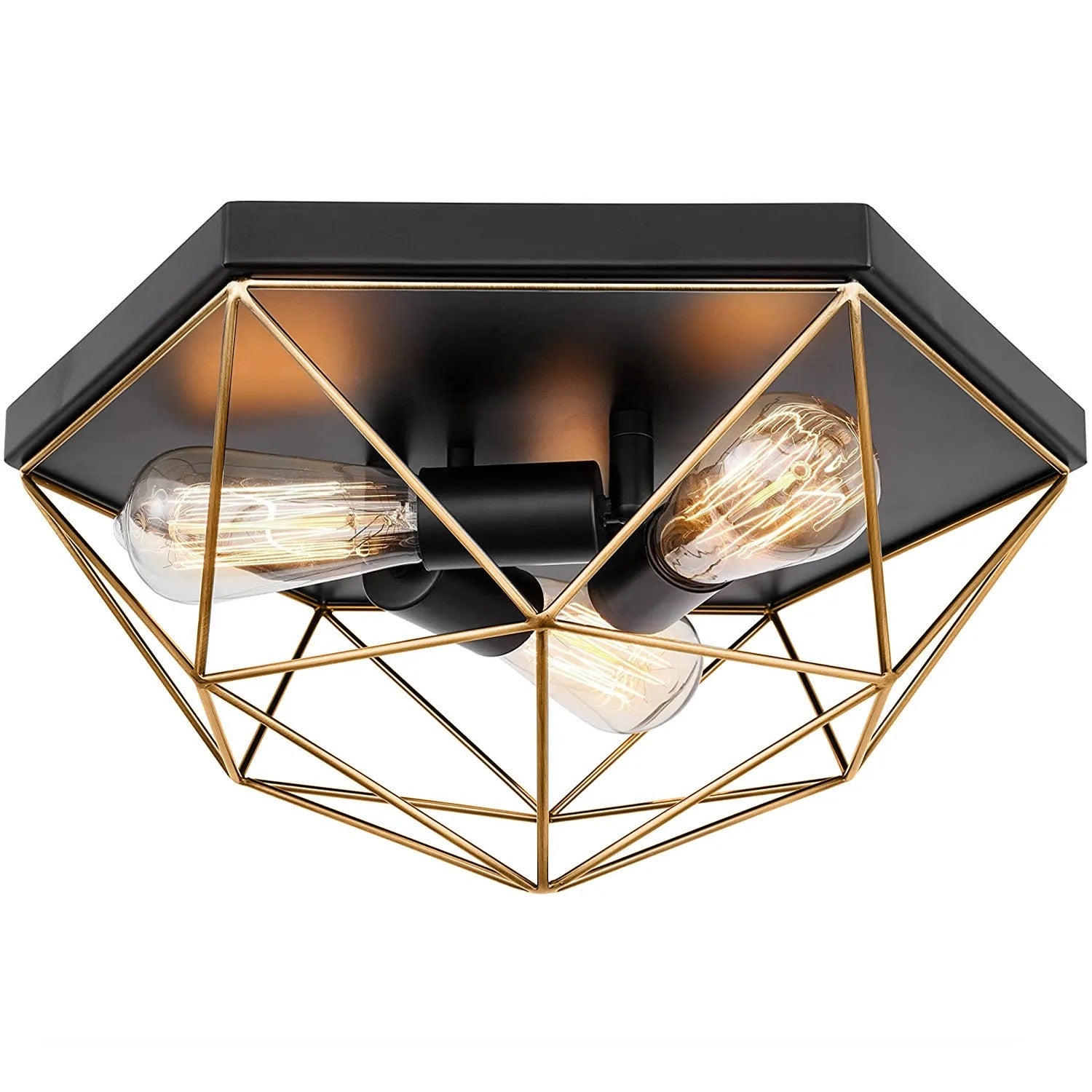 Lampa Sufitowa Plafon APP1094-3C Złota 1