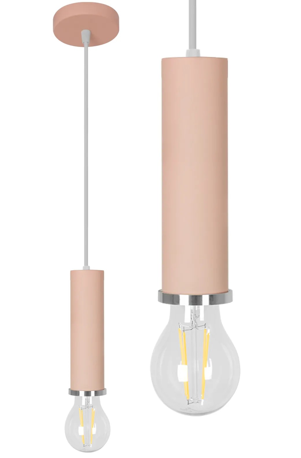 Lampa Wisząca OSTI A APP110-1CP Pudrowy Róż 1