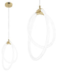 LAMPA WISZĄCA LED G019-CP ZŁOTA 1