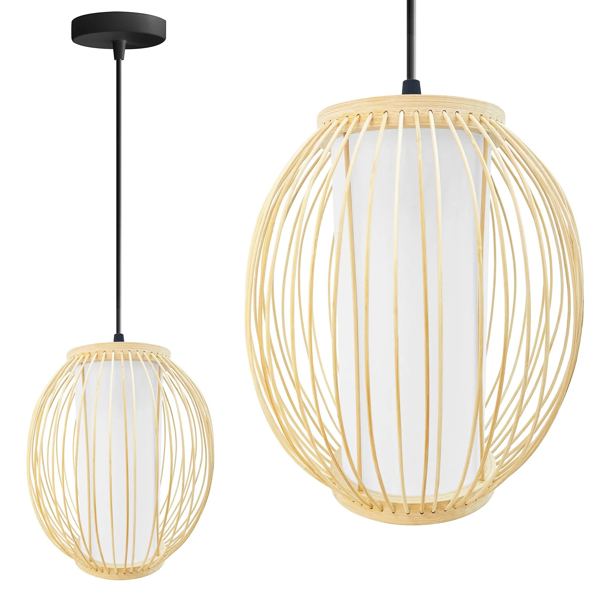 LAMPA WISZĄCA BAMBUSOWA APP1634-1CP 1