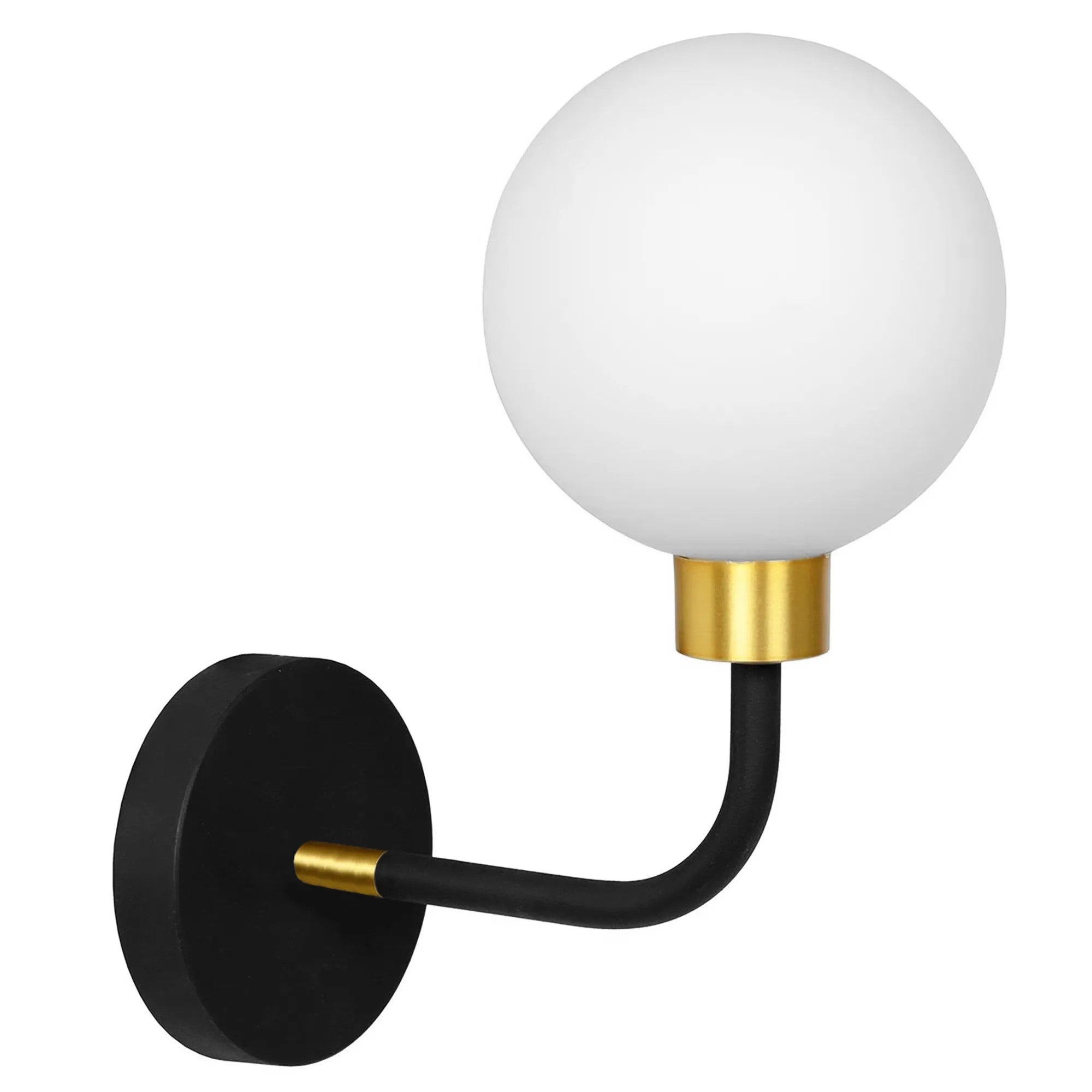 LAMPA ŚCIENNA KINKIET APP1301-1W Czarno Złota 1