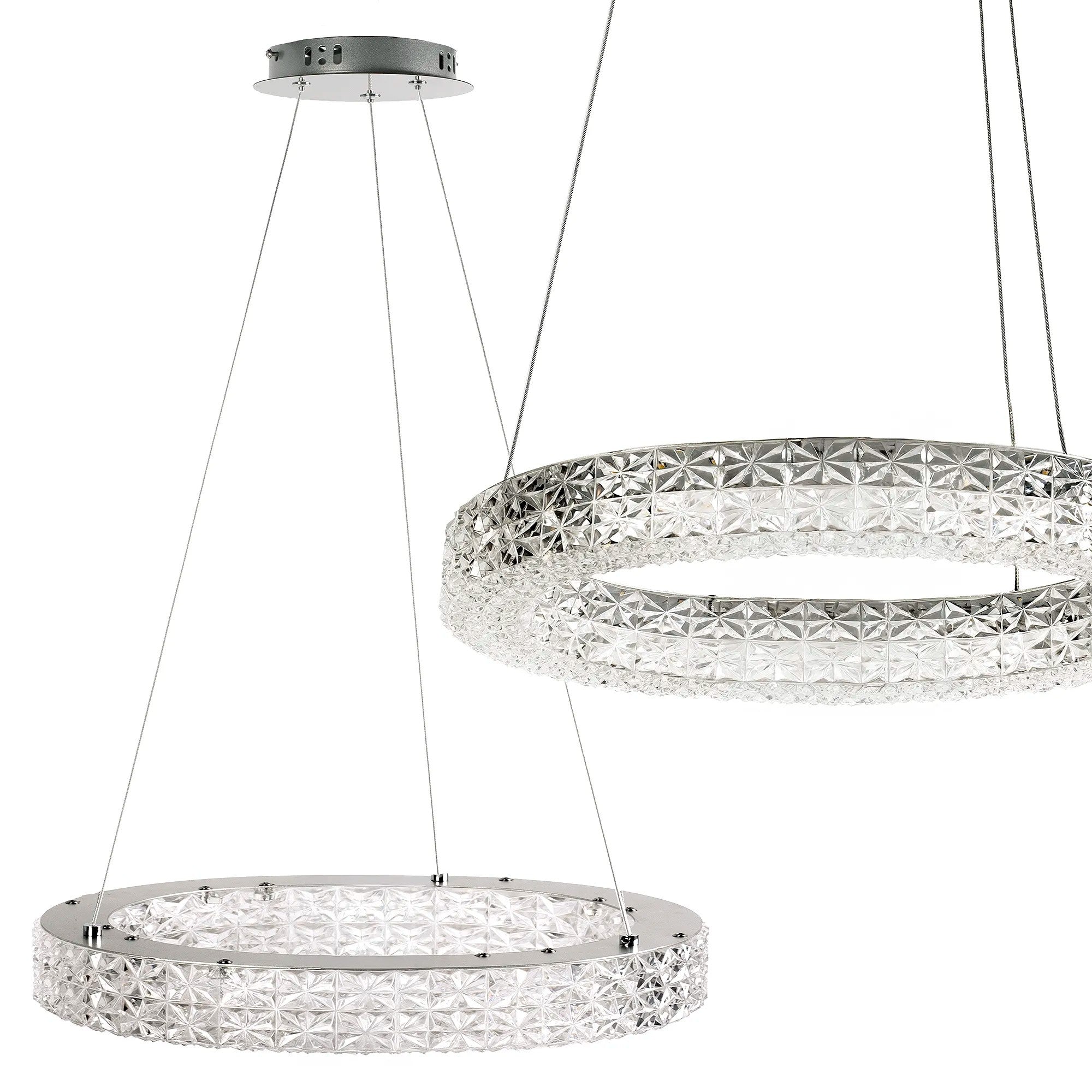LAMPA WISZĄCA LED MS005-CP 50cm Chrom 1