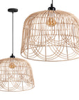LAMPA SUFITOWA WISZĄCA NATURAL BOHO APP1351-1CP 30 Cm 1
