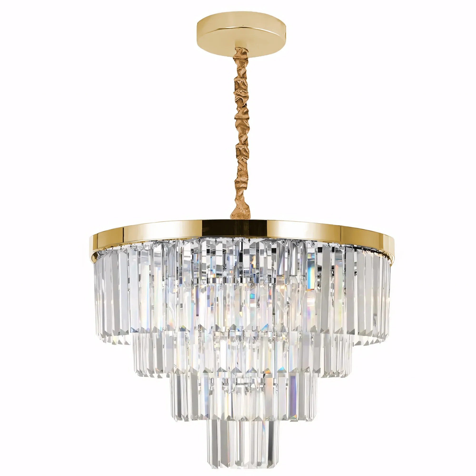 LAMPA SUFITOWA KRYSZTAŁOWA WISZĄCA APP1533-6CP4 ZŁOTA 1
