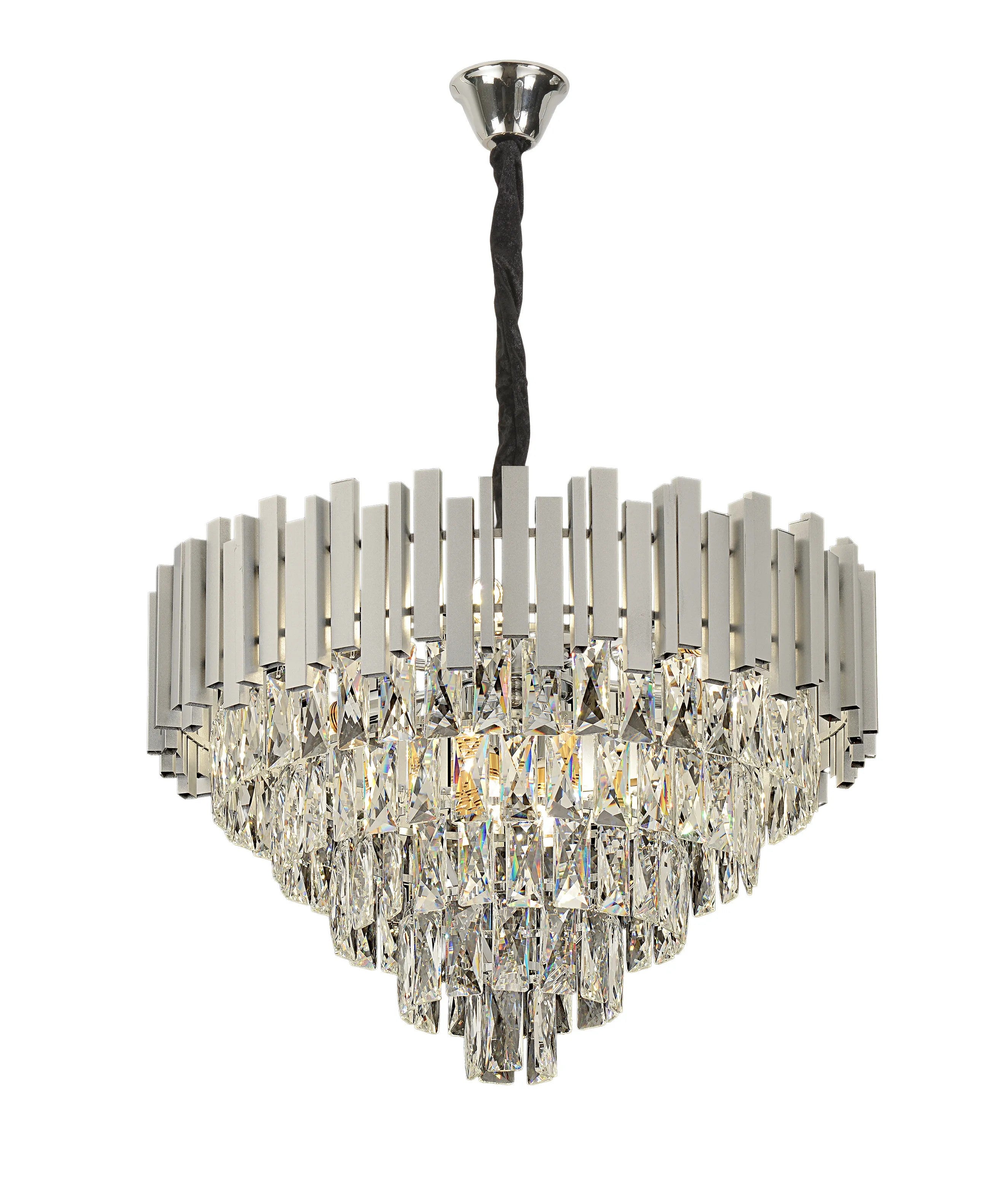 Lampa Wisząca Z Kryształami G051-CP 50CM Chrom 1