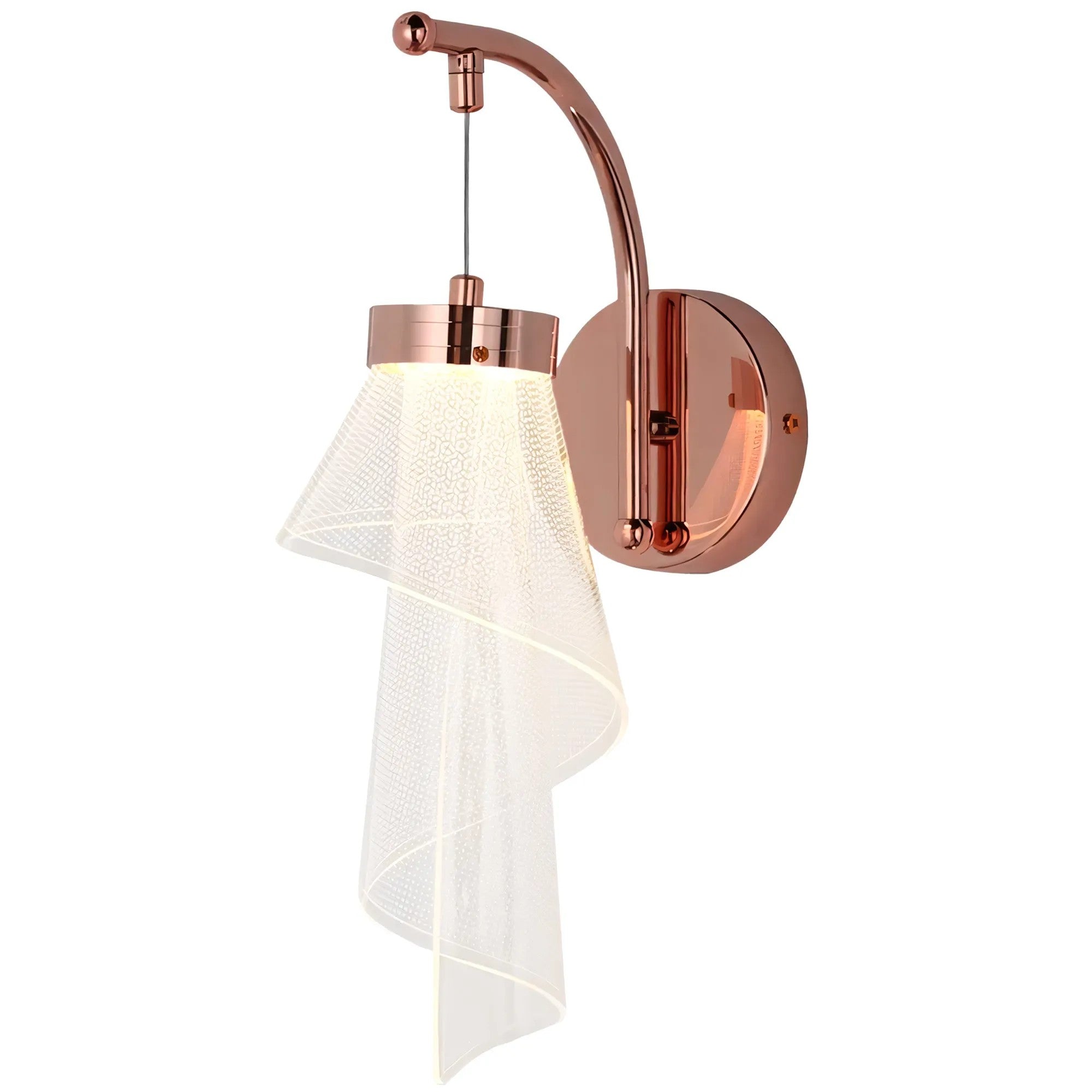 LAMPA ŚCIENNA KINKIET APP1766-1W RÓŻOWE ZŁOTO 1