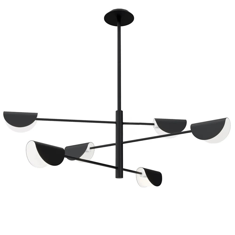 LAMPA SUFITOWA WISZĄCA APP1261-6CP BLACK 1