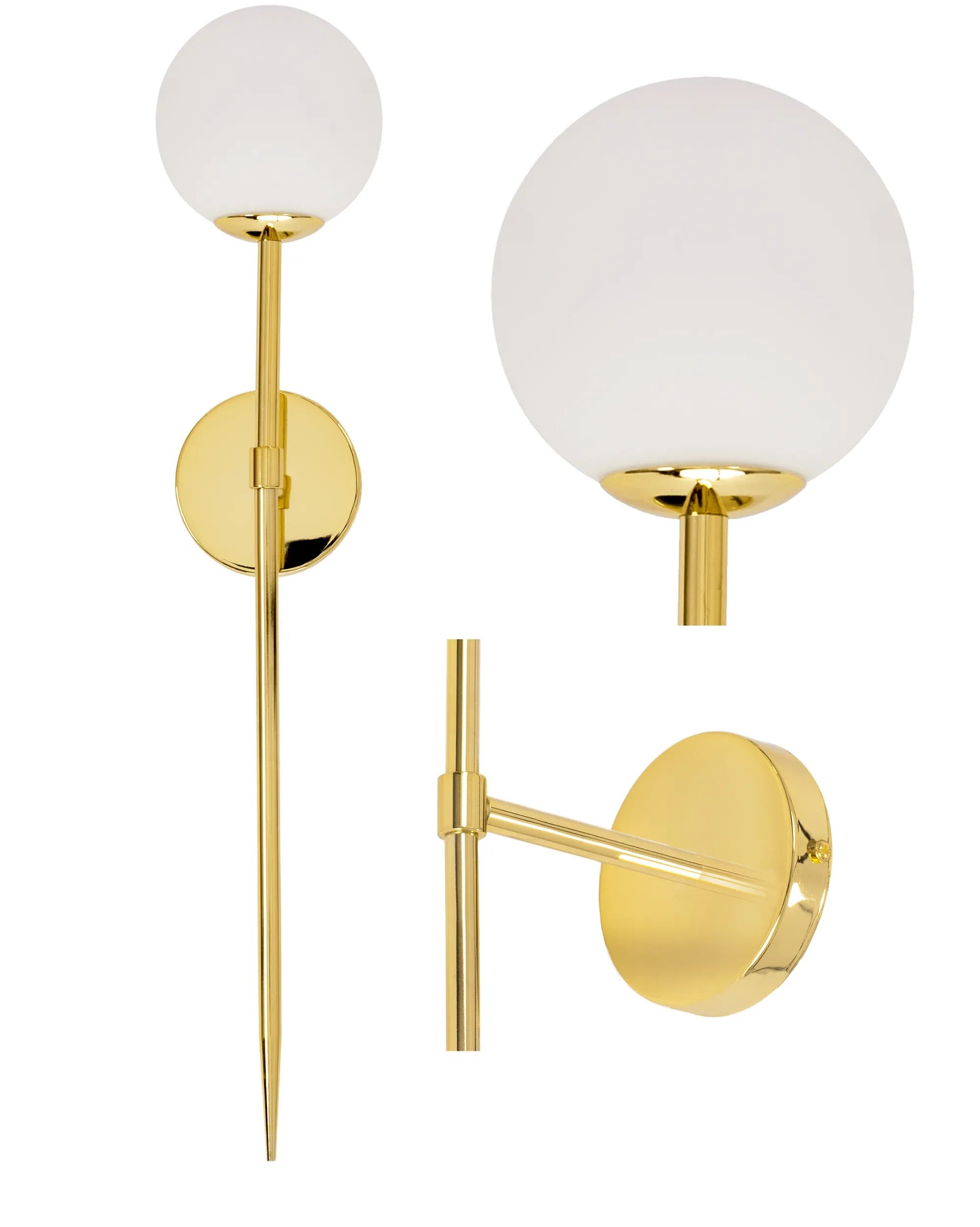 LAMPA KINKIET NOWOCZESNY 90cm APP582-1W Złota 1