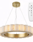LAMPA SUFITOWA WISZĄCA LED APP1801-CP Brush Gold 1