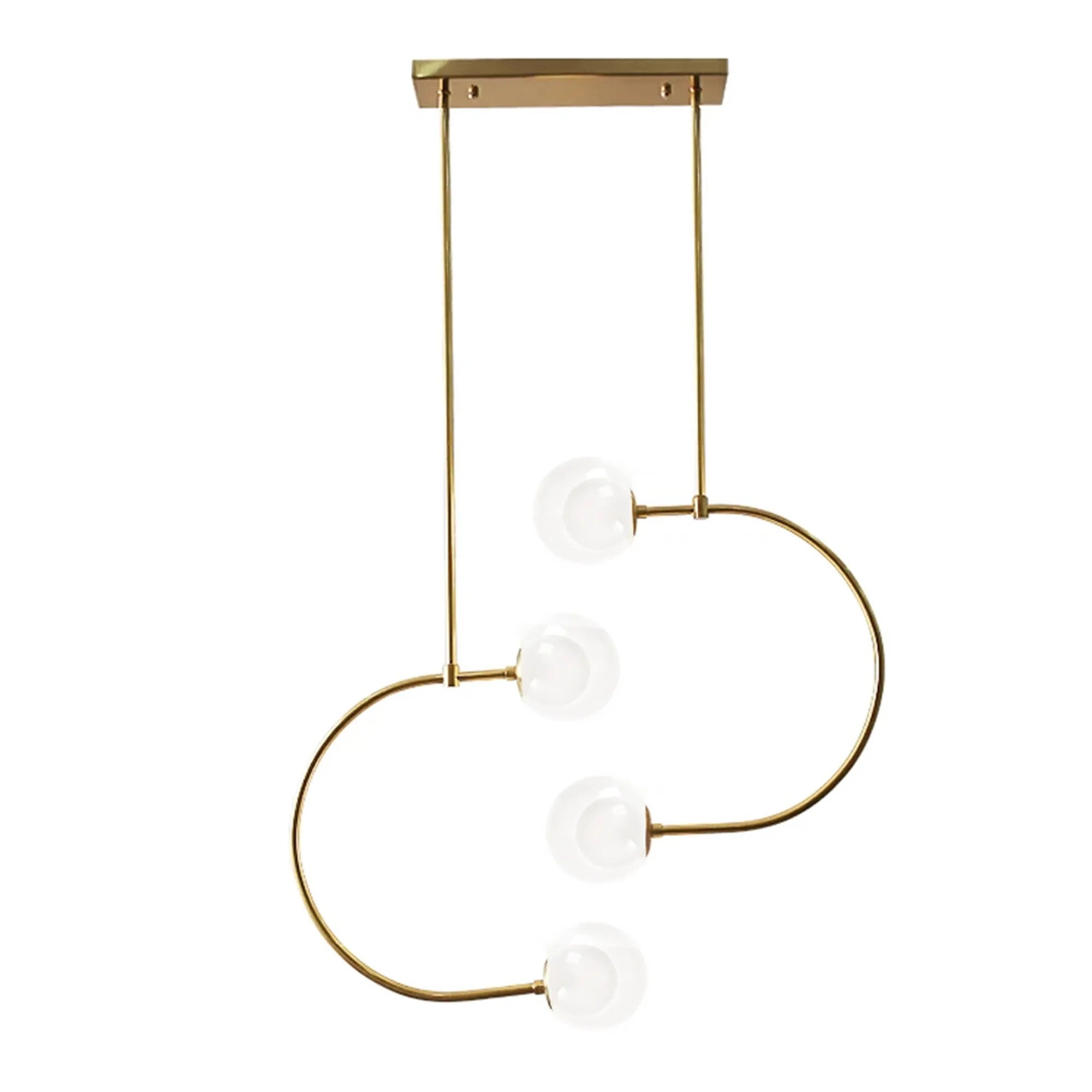 Lampa Wisząca Szklane Kule APP639-4CP Złota 1