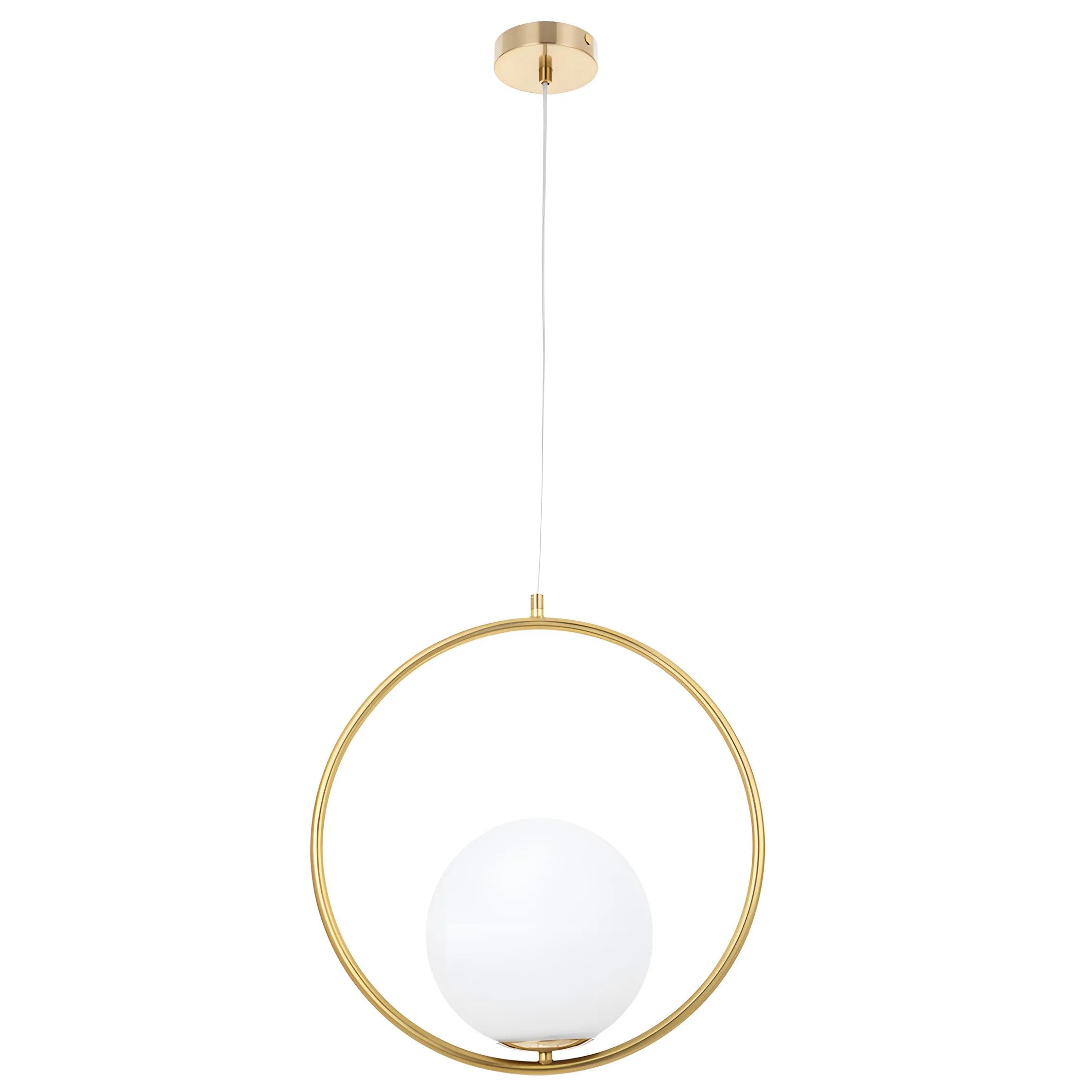 Lampa Sufitowa Wisząca Szklana Kula G109-1W Złota 1