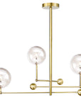 Lampa Wisząca Szklane Kule 3 Szt APP918-3CP Złota 1