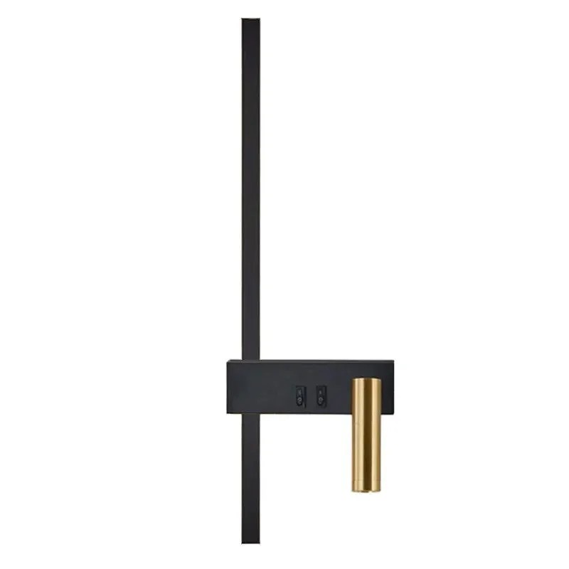 LAMPA ŚCIENNA KINKIET APP1439-W PRAWY BLACK GOLD 1