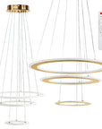 LAMPA SUFITOWA WISZĄCA LED G041-3CP Szczotkowane Złoto 1