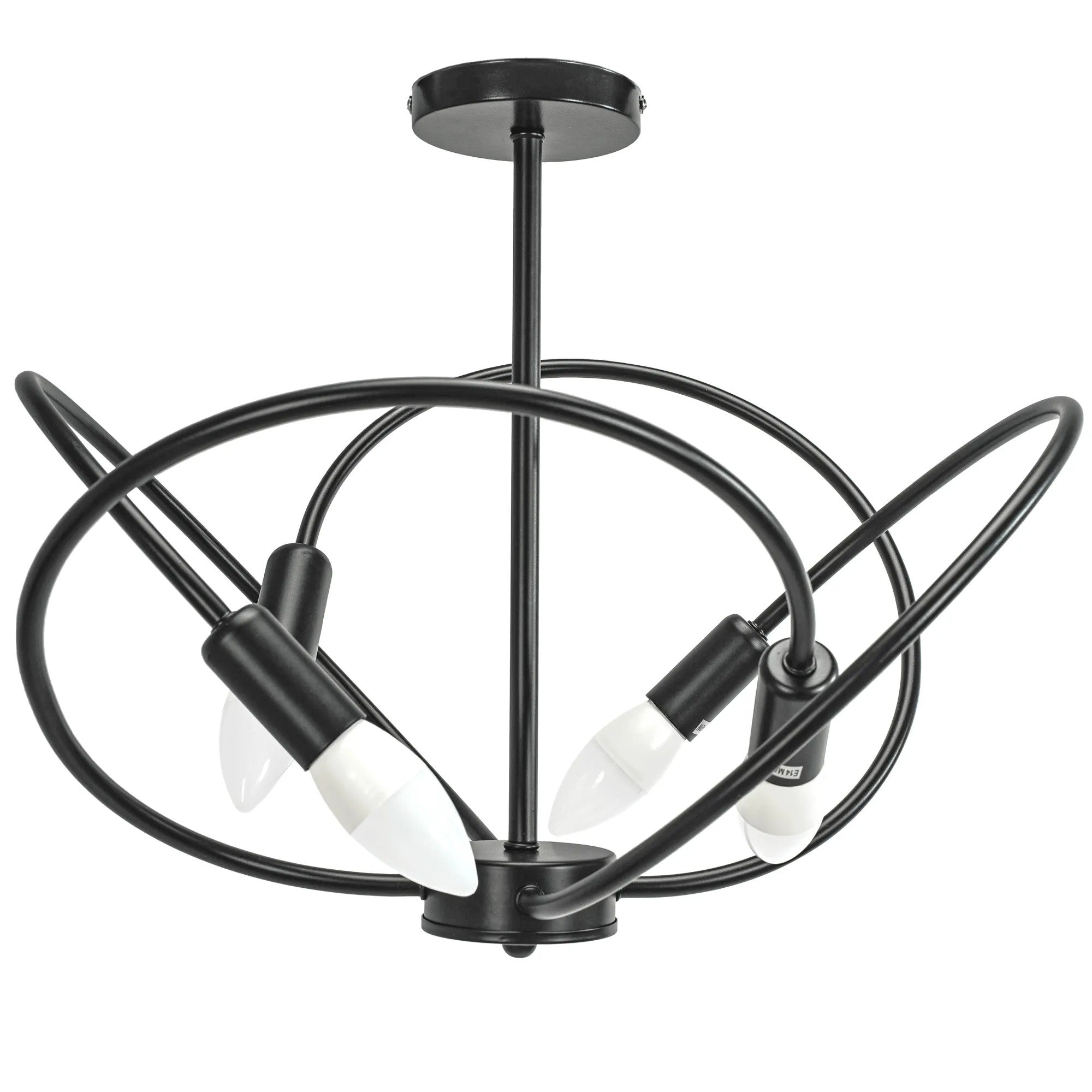 Lampa 4 APP1093-4C Czarna 1