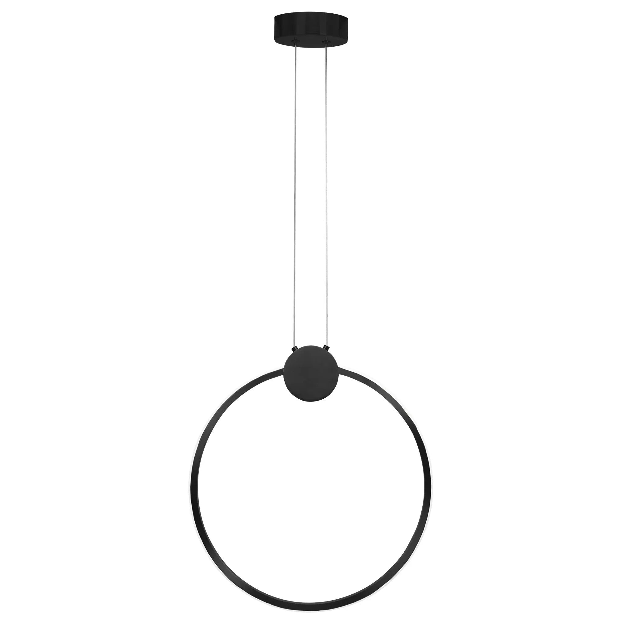 LAMPA SUFITOWA WISZĄCA LED APP1395-CP BLACK 40cm 1