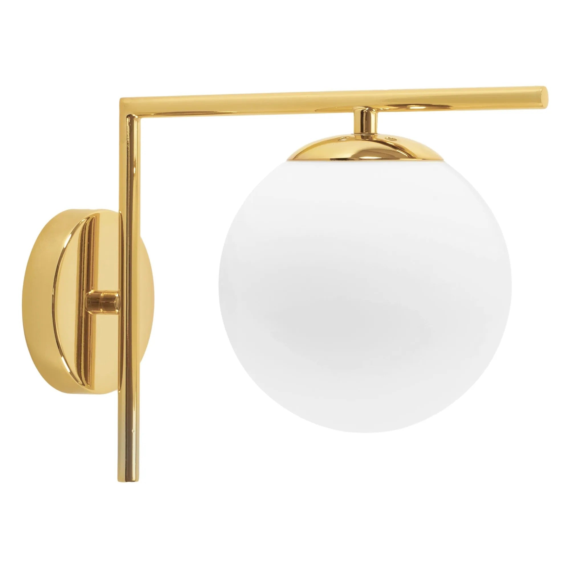 Lampa Ścienna Kinkiet Szklana Kula APP674-1W Złota 1
