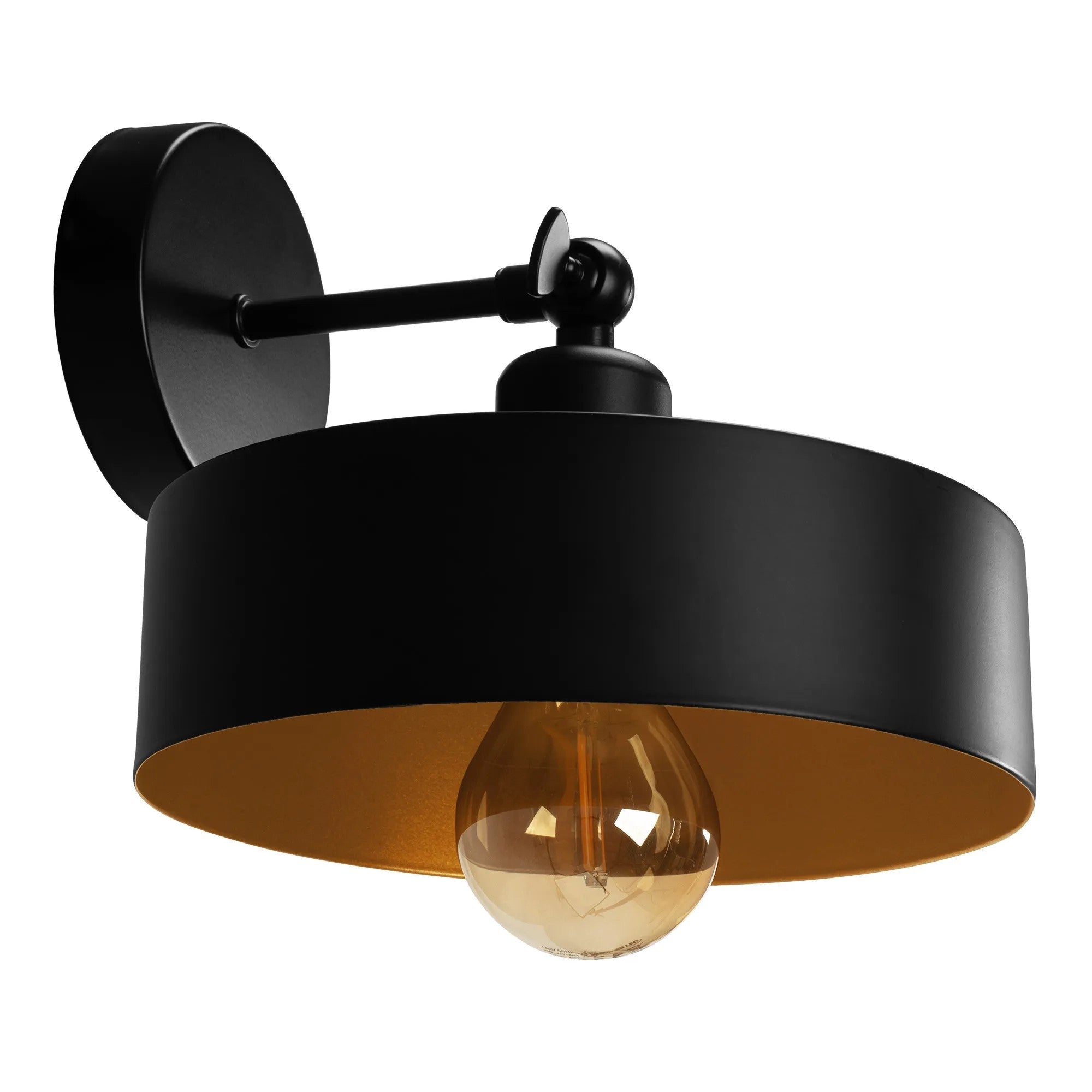 LAMPA ŚCIENNA KINKIET APP1332-1W BLACK GOLD 1