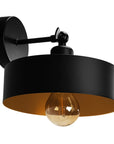 LAMPA ŚCIENNA KINKIET APP1332-1W BLACK GOLD 1