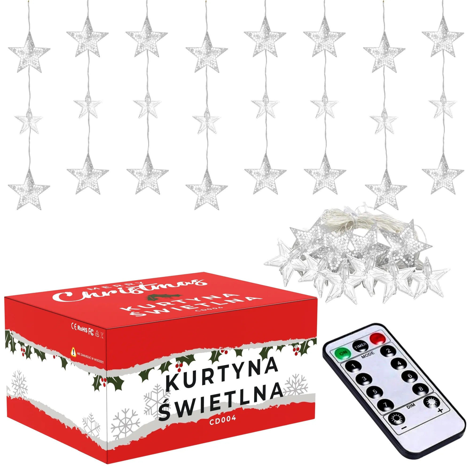 Kurtyna LED Z Pilotem (CD005) 1