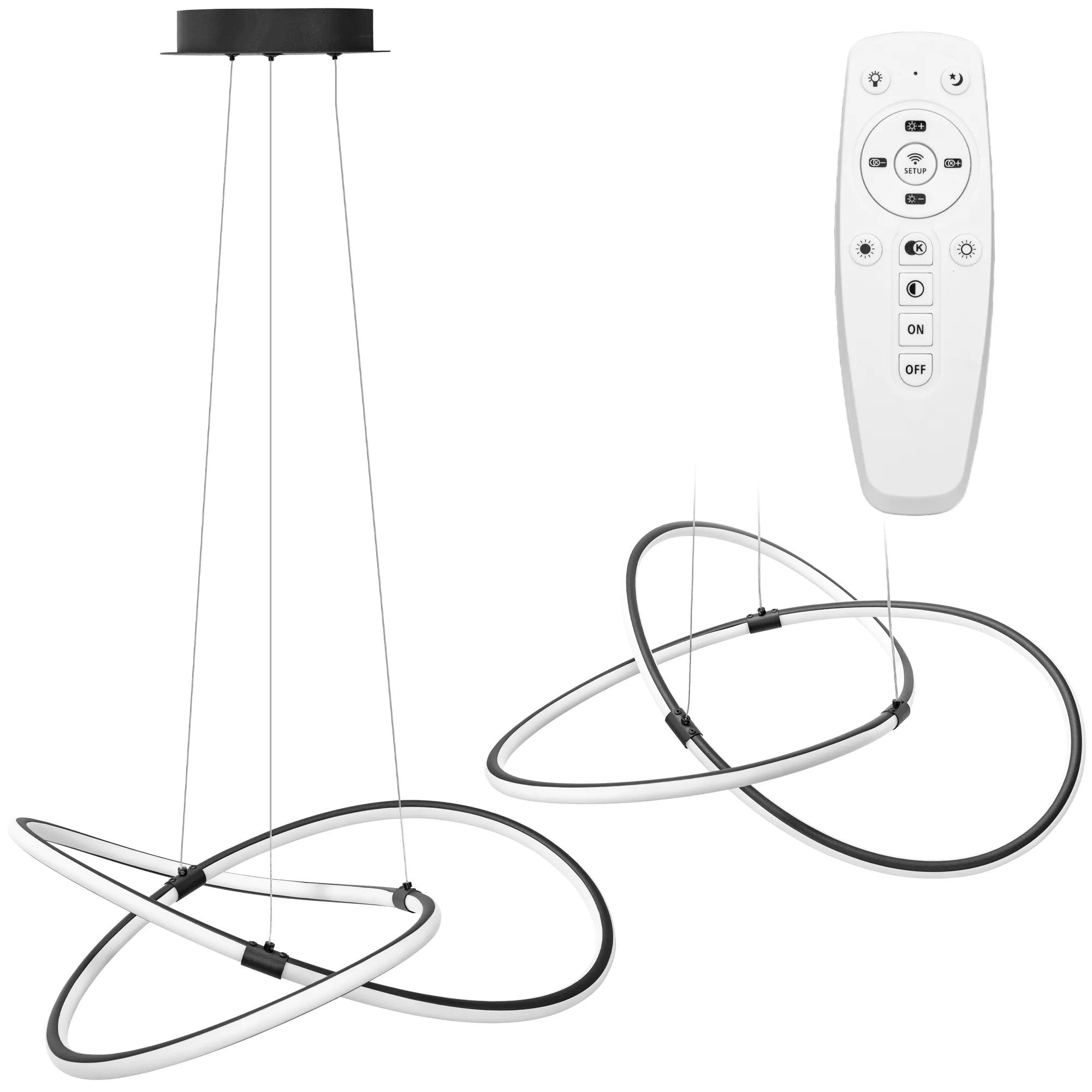 Lampa Wisząca APP1193-CP Czarna 1