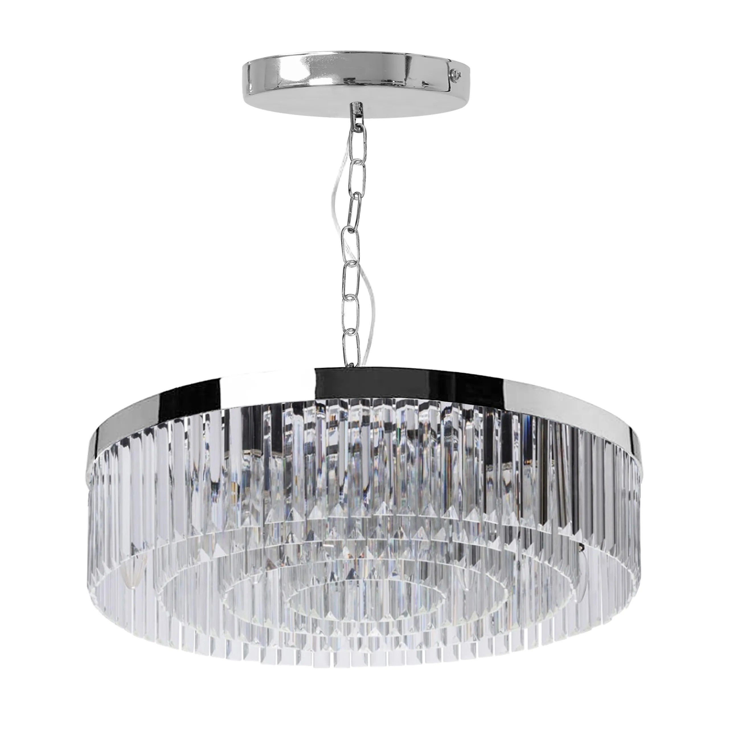 Lampa Kryształowa Wisząca APP1532-8CP Chrom 1