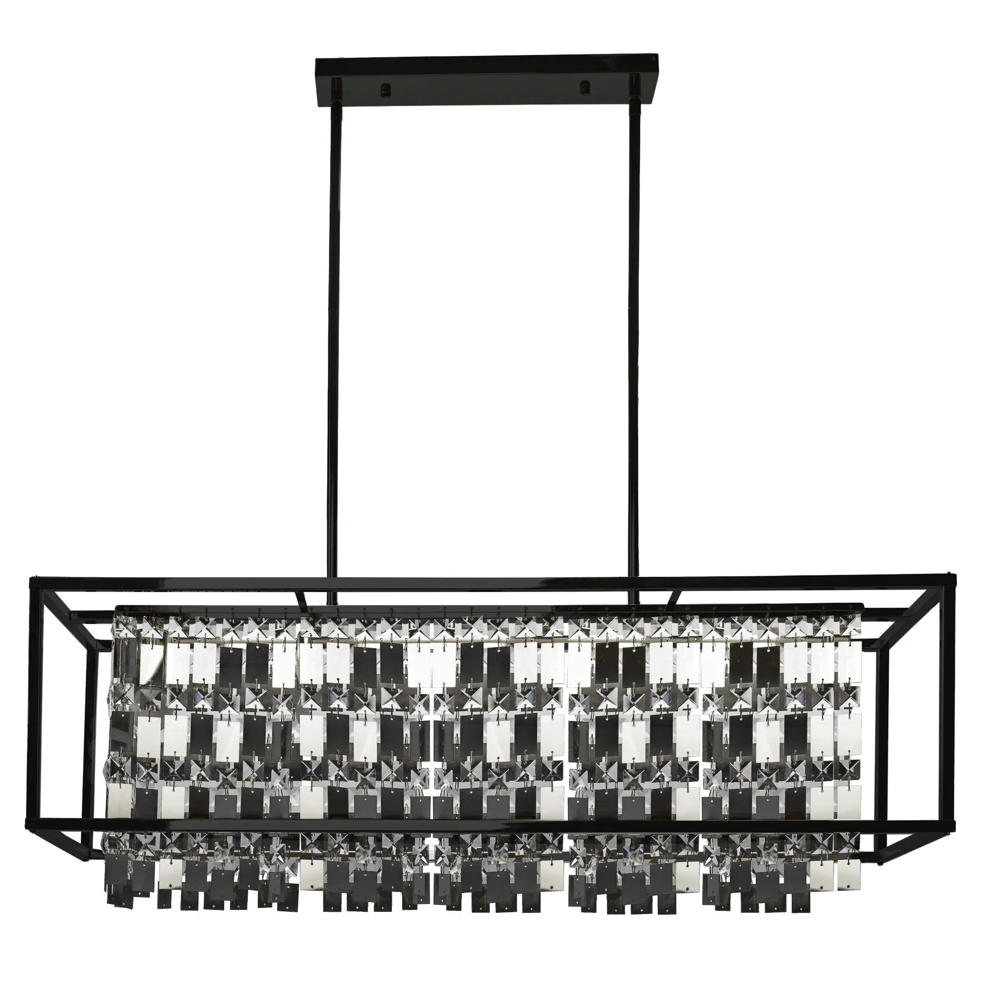 LAMPA KRYSZTAŁOWA WISZĄCA APP1112-4CP CZARNA 1