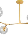 Lampa Wisząca Szklane Kule 7 Ramion APP507-7C Złota 1