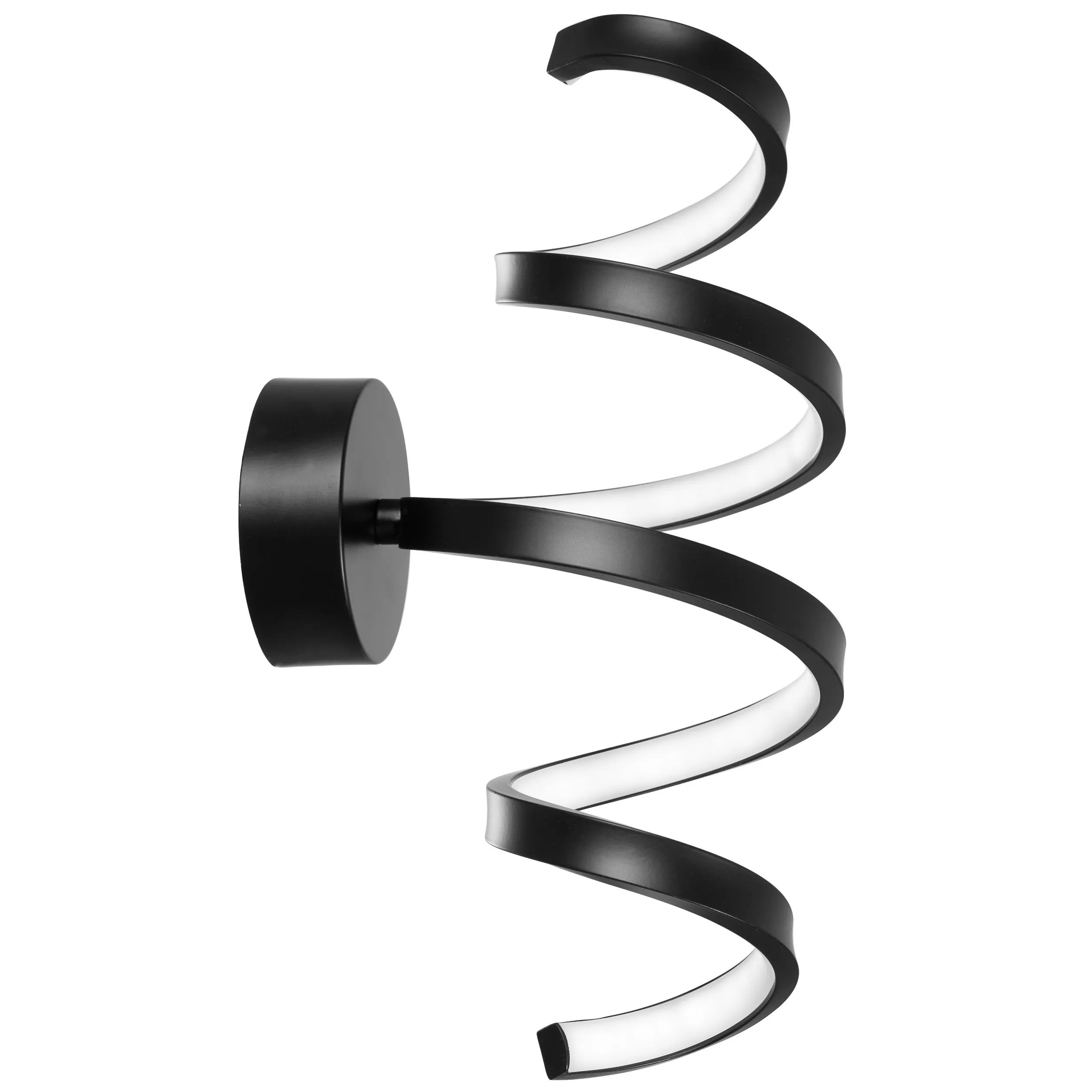 LAMPA ŚCIENNA KINKIET LED SPRING APP826-W Czarny MAT 1